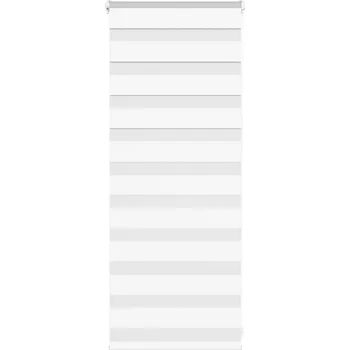 Zebra roleta bílá 55x100 cm šířka látky 50,9 cm polyester