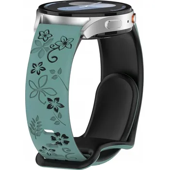 Řemínek na hodinky SILIKONOVÝ ŘEMÍNEK PRO CHYTRÉ HODINKY REALME BAND 2, TELESKOPICKÉ UCHYCENÍ ŘEMÍNEK DÁMSKÝ 18MM