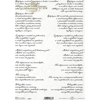 Výtvárné potřeby Rýžový papír A4 pro tvoření ITD - Písmo - R2215