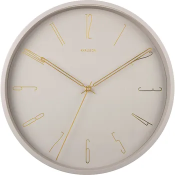 Hodiny Karlsson, Nástěnné hodiny Belle Numbers, šedé - Formadore