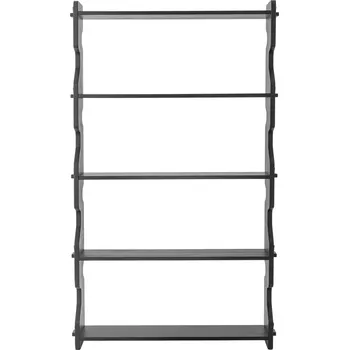 Knihovna Bloomingville, Policový regál Savoya 140 cm černý - Formadore