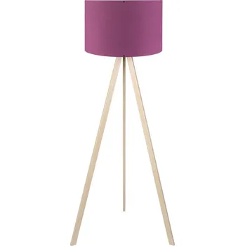 Lampička Stojací lampa AYD 1xE27/40W/230V fialová/béžová