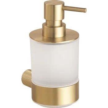 Bemeta Design AURIA: Dávkovač mýdla, 200 ml, zlatá světlá mat - 171109010