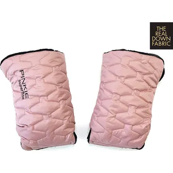 Rukávník PINKIE péřové rukavice na kočárek Superfine Light Pink