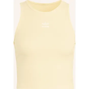 Adidas Originals Dámský Krátký Top Essentials, tmavě žlutá, 34