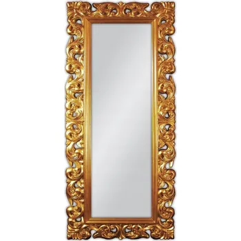 Zrcadlo Zrcadlo ve zlatém vyřezávaném rámu 80x190 PU049PD
