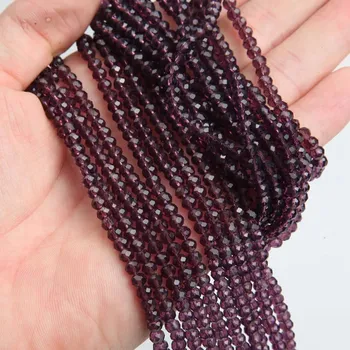 Náramek Křišťálové broušené rondelle korálky | šperky - 9 , 3x4mm (112-120ks)