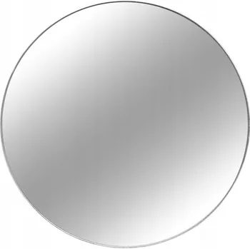 Zrcadlo Kulaté zrcadlo ve stříbrném rámu Ø80x4 cm 16F-572