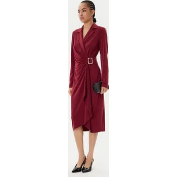 Dámské šaty Joseph Ribkoff Koktejlové šaty 253145 Bordó Slim Fit 36