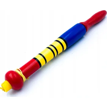 Dřevěná hračka Barevná dřevěná pukačka Tradiční Hračka pro děti 1 kus