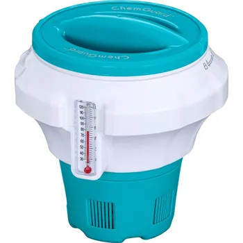 Bazénový plovák Bestway Bazénový chemický plovák s teploměrem a ochrannou rukavicí ChemGuard