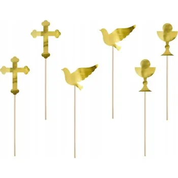 Obraz První Svaté Přijímání zlaté ozdoby na dort