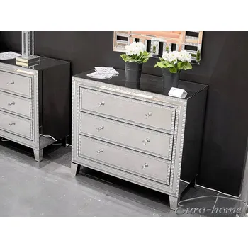 Komoda Komoda Euro-Home 91 x 41 x 81 cm, kovový lesk