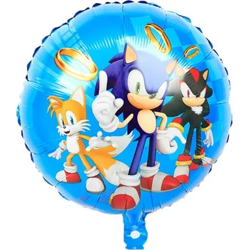 Balónek Velký fóliový balónek Sonic Miles Shadow 45 cm narozeniny dětská párty