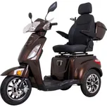 Elektrický tříkolový vozík inSPORTline Zorica Deluxe s elektromagnetickou brzdou - hnědá