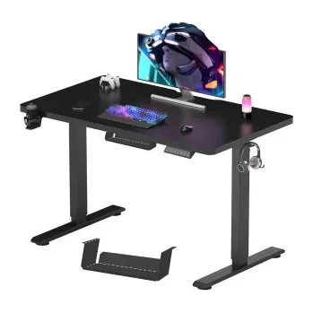 Elektrický stůl QE1B-1154-EUV1, 100 x 60 cm, černý - A FLEXISPOT