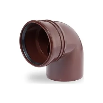 Kanalizační potrubí MIDAS Okapové koleno z PP DN 110 / 67° - hnědá barva