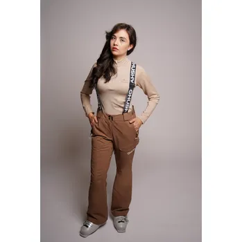 Dámské oblečení Husky Dámské lyžařské kalhoty Grati L L, brown