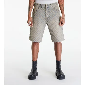 Pánské kraťasy Šortky MISBHV Jacquard Denim Monogram Shorts Blue 32