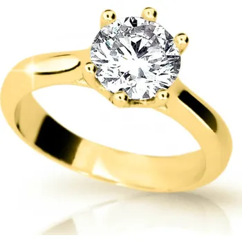 Prsten Cutie Jewellery Okouzlující zásnubní prsten ze žlutého zlata Z6876-1885-10-X-1 56 mm + 2 měsíce na vrácení zboží