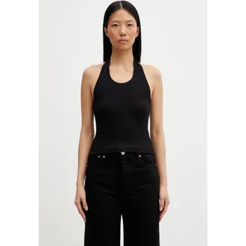 Top VETEMENTS Halter, M, černá, 99X