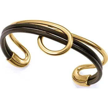 Náramek Viceroy Pevný otevřený náramek s kůží Chic 15155P01010 + 2 měsíce na vrácení zboží