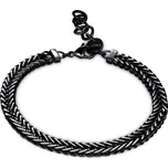 S'Agapõ Černý ocelový náramek pro muže Ripple SRP52 + 2 měsíce na vrácení zboží