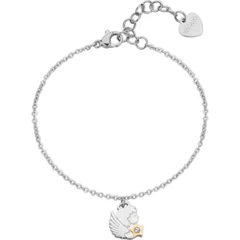Módní doplněk S'Agapõ Ocelový náramek s přívěskem anděla Click SCK272 + 2 měsíce na vrácení zboží