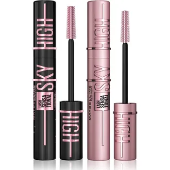 Kosmetická sada MAYBELLINE NEW YORK Sky High MAYBELLINE NEW YORK Lash Sensational Sky High objemová a prodlužující řasenka 7.2 ml + MAYBELLINE NEW YORK Lash Sensational Sky High Cosmic Black prodlužující řasenka extra černá 7.2 ml kosmetická sada