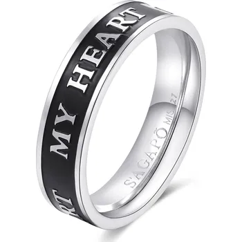 Módní doplněk S'Agapõ Stylový pánský prsten z oceli For Love SFV38 61 mm + 2 měsíce na vrácení zboží