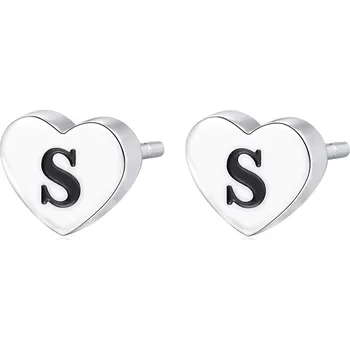 Módní doplněk S'Agapõ Ocelové náušnice s písmenem S Click SCK111 + 2 měsíce na vrácení zboží