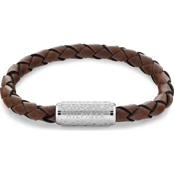Náramek Tommy Hilfiger Stylový hnědý kožený náramek Eplore the braid 2790482 + 2 měsíce na vrácení zboží