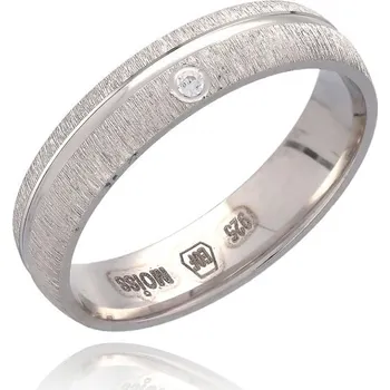 Prsten MOISS Snubní stříbrný prsten s oslnivým zirkonem RL000025-P 48 mm + 2 měsíce na vrácení zboží