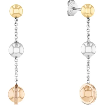 Šperk Tommy Hilfiger Módní visací tricolor náušnice Metallic Orb 2780820 + 2 měsíce na vrácení zboží