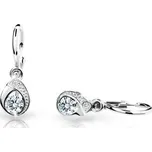 Cutie Jewellery Dětské náušnice z bílého zlata C1898-10-X-2 bílá + 2 měsíce na vrácení zboží