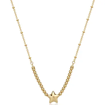 Módní doplněk S'Agapõ Okouzlující pozlacený náhrdelník s hvězdičkou Stellar SSE36 + 2 měsíce na vrácení zboží