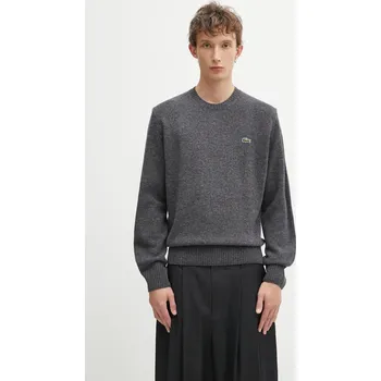 Pánský svetr Vlněný svetr Lacoste AH2916 šedá 90X, vel. M