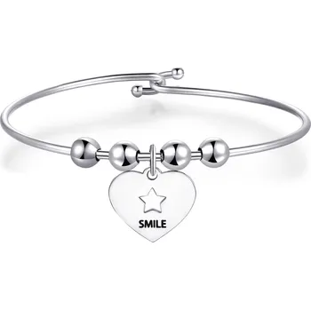 Náramek S'Agapõ Pevný ocelový náramek Smile Be My Always SBM45 + 2 měsíce na vrácení zboží