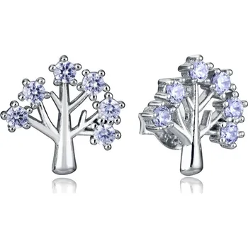 Módní doplněk Viceroy Stříbrné náušnice Strom života se zirkony 2309E000-30 + 2 měsíce na vrácení zboží