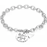 S'Agapõ Ocelový náramek s přívěsky Happy SHAM12 + 2 měsíce na vrácení zboží