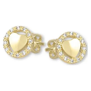 Náušnice Brilio Romantické zlaté náušnice s krystaly 745 239 001 00993 0000000 + 2 měsíce na vrácení zboží