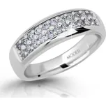 Modesi Třpytivý stříbrný prsten se zirkony M11083 56 mm + 2 měsíce na vrácení zboží