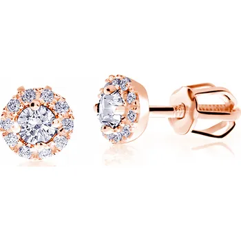 Náušnice Cutie Jewellery Něžné peckové náušnice z růžového zlata Z9002-3100-30-10-X-4 + 2 měsíce na vrácení zboží