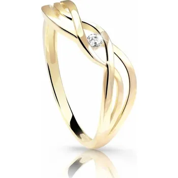 Prsten Cutie Diamonds Jemný prsten ze žlutého zlata s briliantem DZ6712-1843-00-X-1 63 mm + 2 měsíce na vrácení zboží