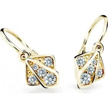 Náušnice Cutie Diamonds Zlaté dětské náušnice s diamanty C2241-10-10-X-1-D + 2 měsíce na vrácení zboží