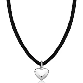 Šperk S'Agapõ Náhrdelník s ocelovým přívěskem Srdce Click SCK278 + 2 měsíce na vrácení zboží