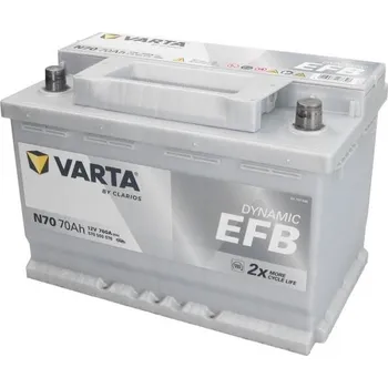 Autobaterie VARTA SILVER DYNAMIC EFB12V 70Ah 760A, 570500076, N70 113919079