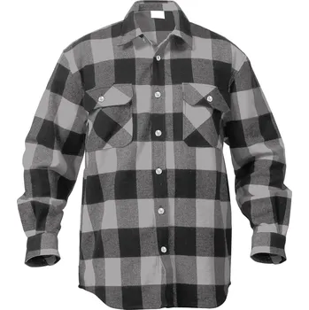 Pánská košile Košile dřevorubecká FLANNEL kostkovaná ŠEDÁ Košile dřevorubecká FLANNEL kostkovaná ŠEDÁ vel. 5XL