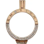 Hot Diamonds Přívěsek Hot Diamonds Emozioni Reflessi Coin Keeper RG 2,5 cm + 2 měsíce na vrácení zboží