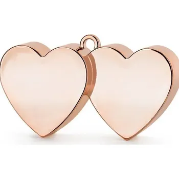 Balónek PartyDeco Těžítko na balónky Srdíčka Rose Gold 137 g